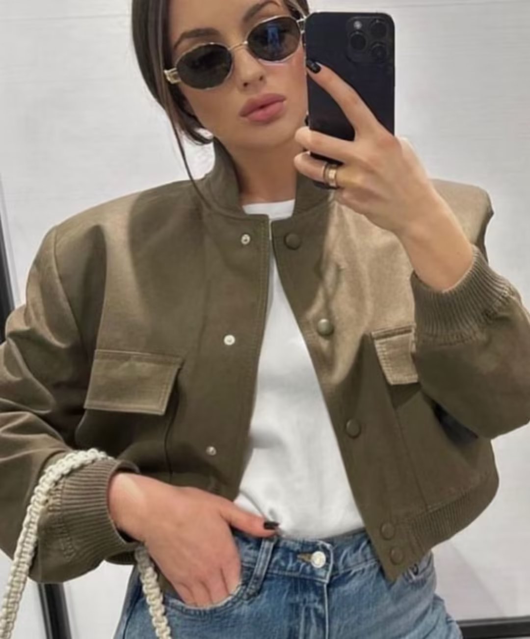 Marina | Short bomber jacket for women