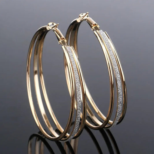 Vintage Golden Bright Ear Studs