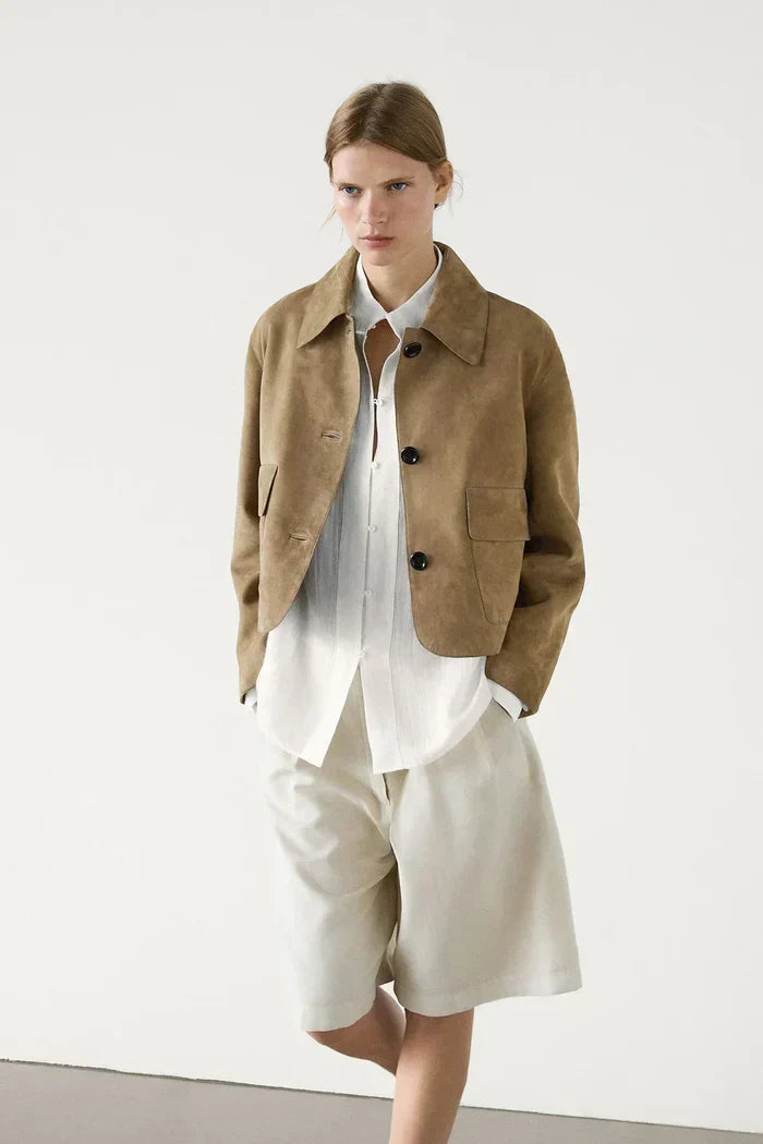 Estela | SUEDE JACKET WITH POCKET