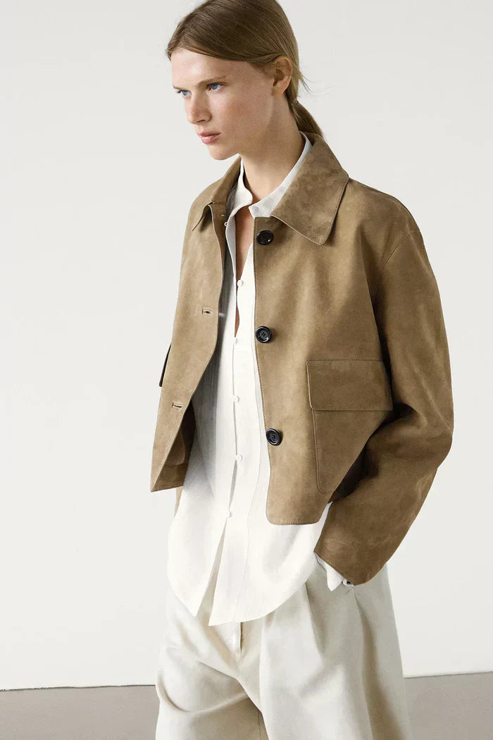 Estela | SUEDE JACKET WITH POCKET