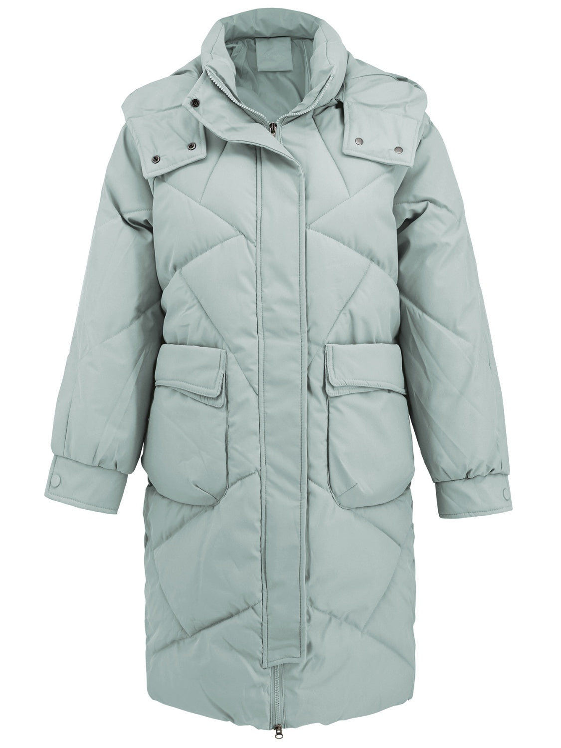 Avelina | Long-sleeved winter coat with hood and pockets