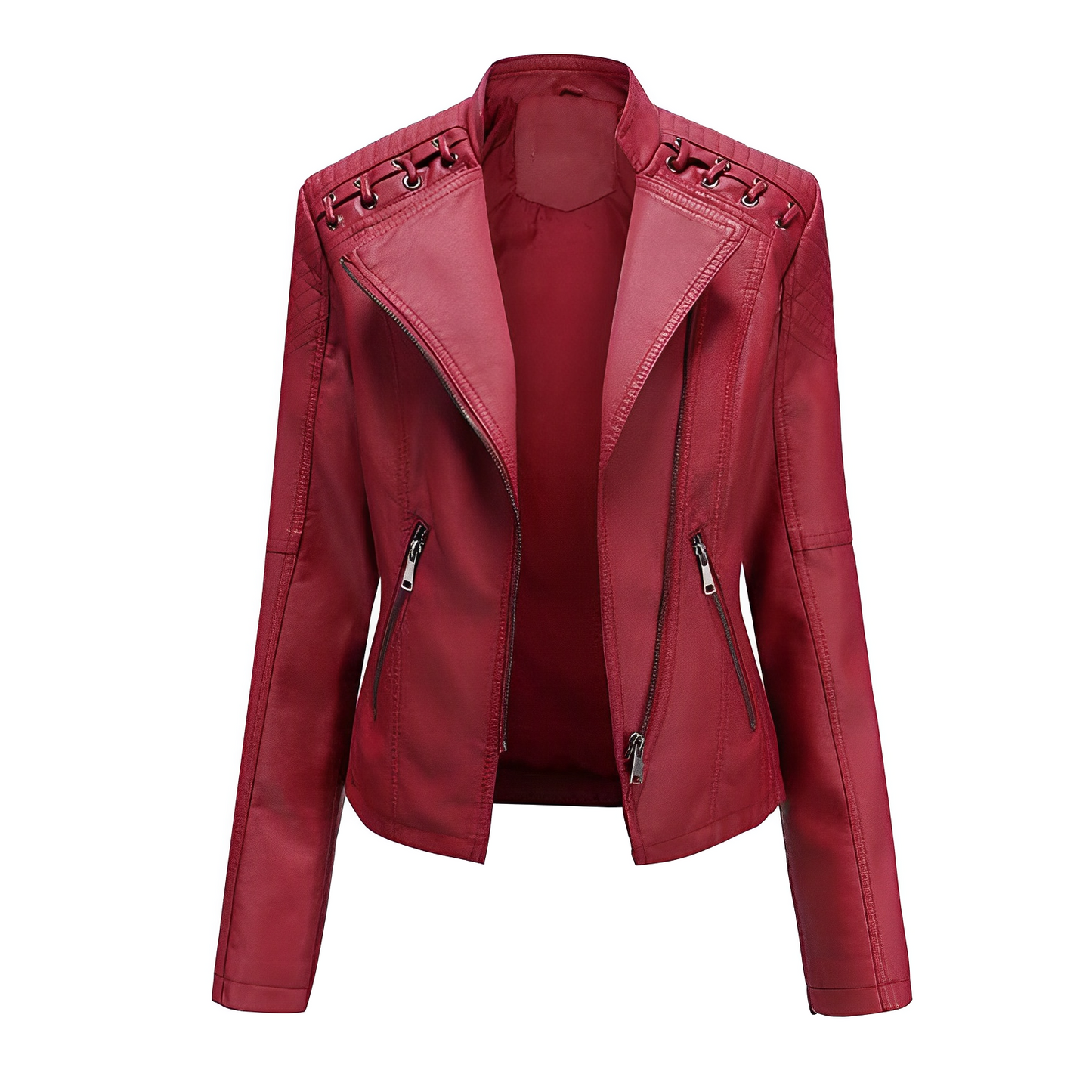 Guillermina | PU leather jacket with zipper