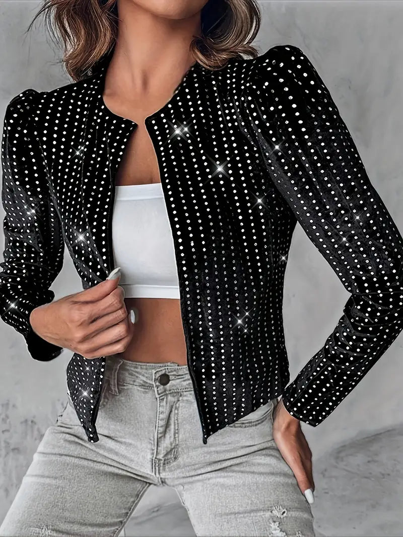 Laura | Jacket with puff sleeves and sequins
