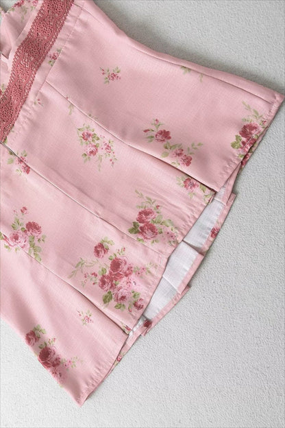 Pure Desire Floral Print Ruffled Cami Top