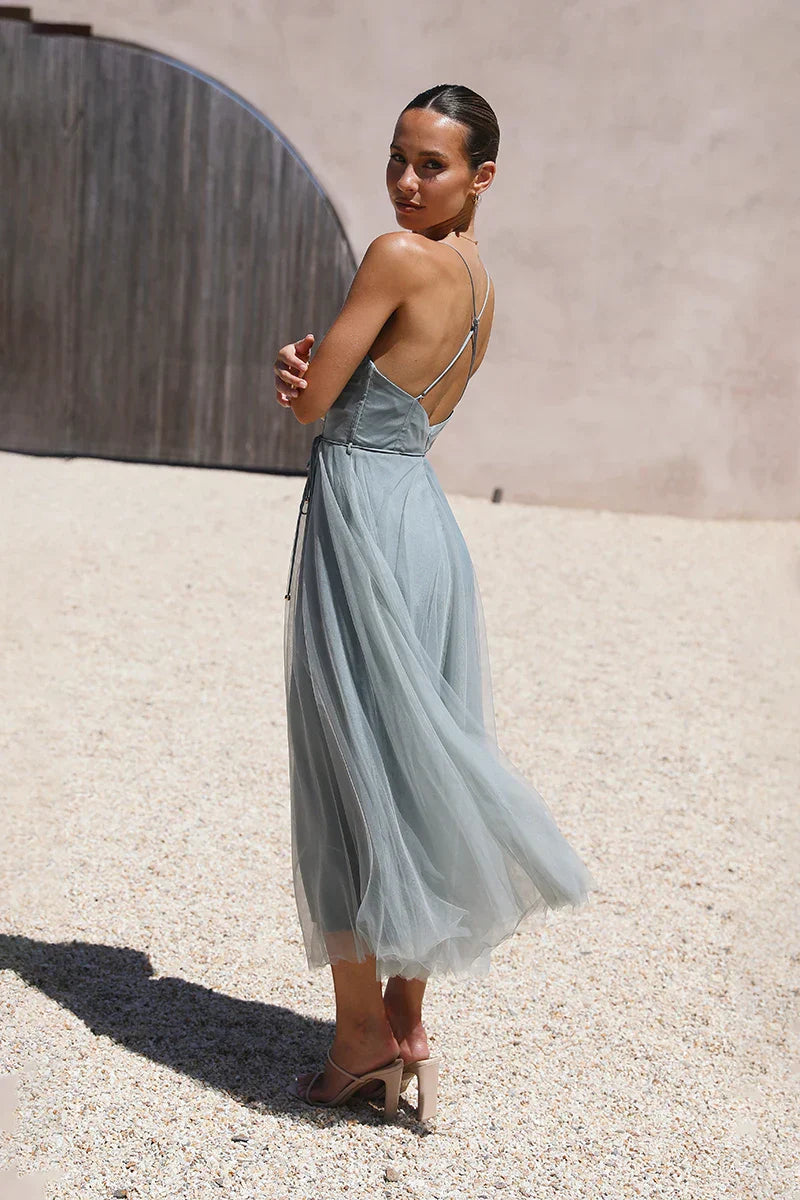 Manuela® | Midi Dress Sage Green