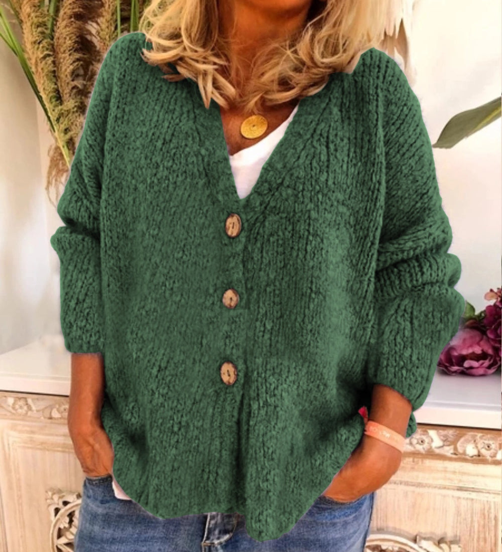 Nancy® | Soft Cardigan With Button Placket