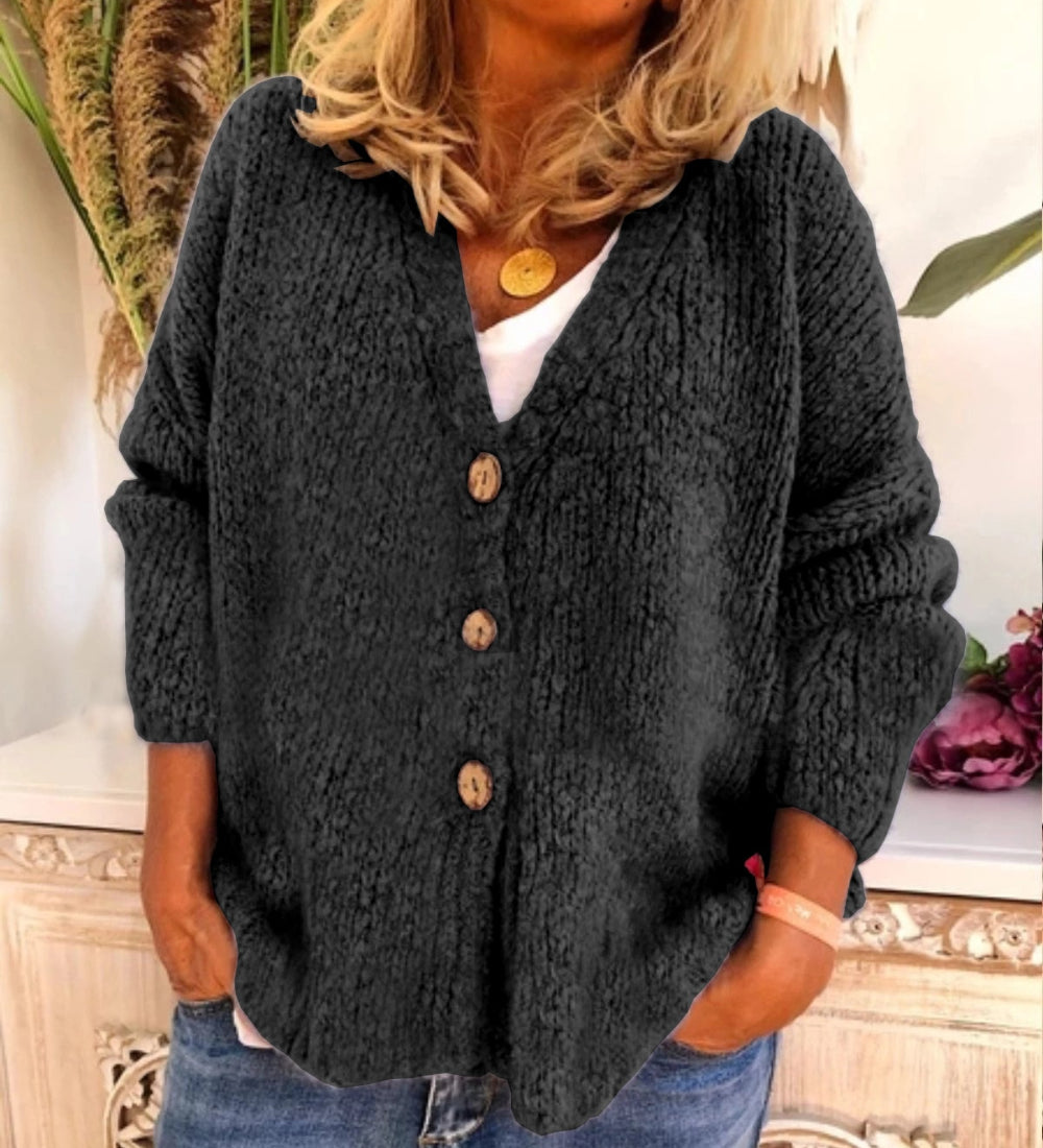 Nancy® | Soft Cardigan With Button Placket