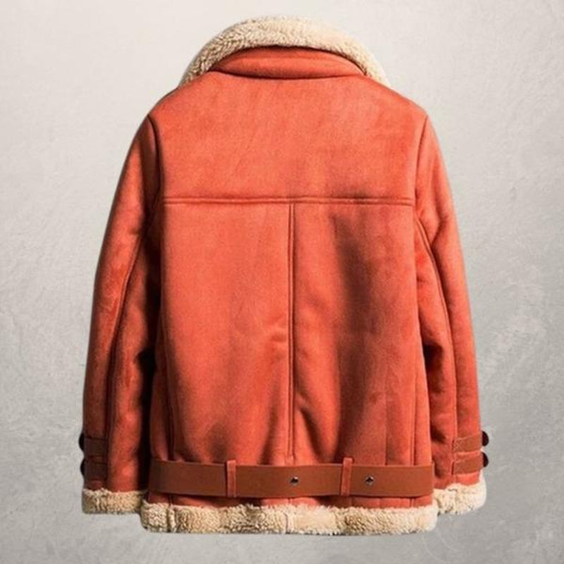 Flora | Biker jacket made of imitation suede