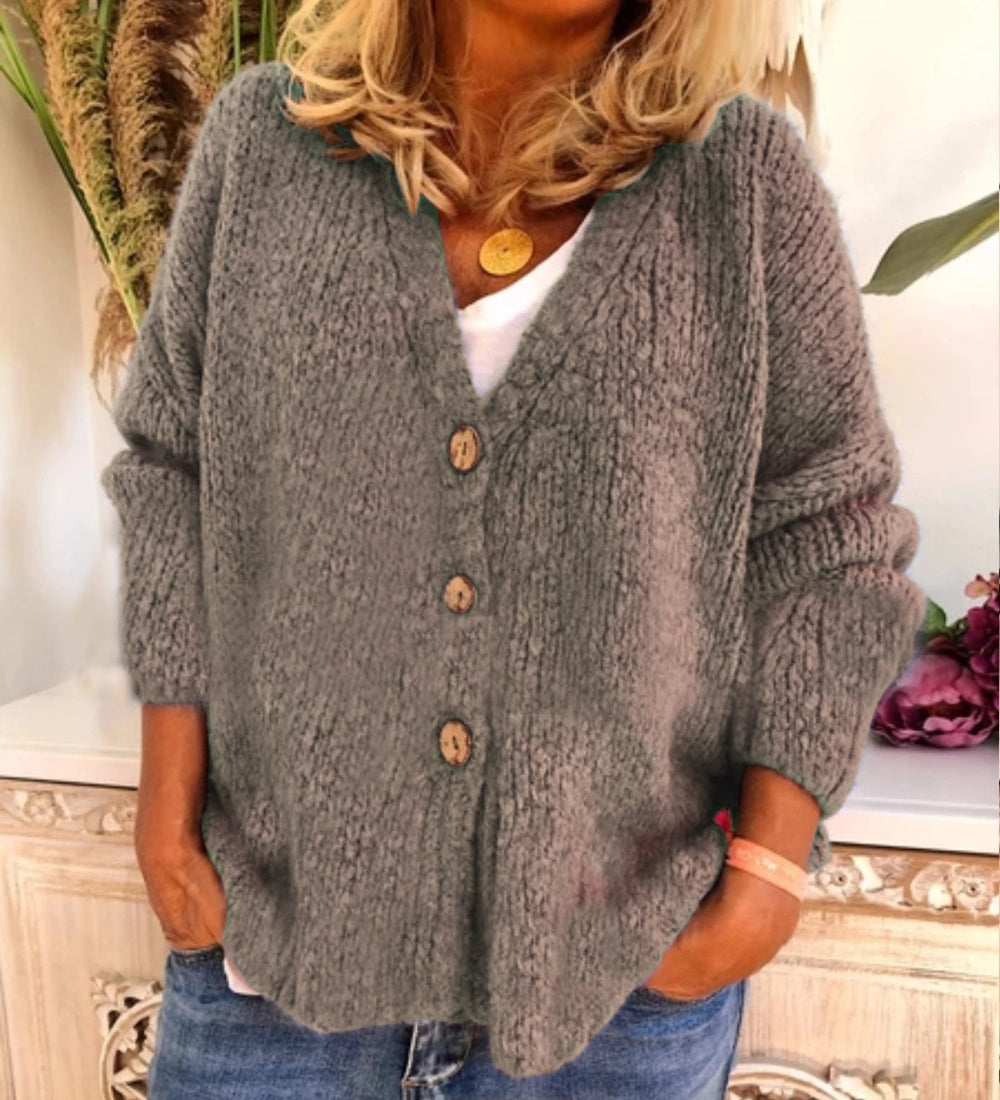 Nancy® | Soft Cardigan With Button Placket