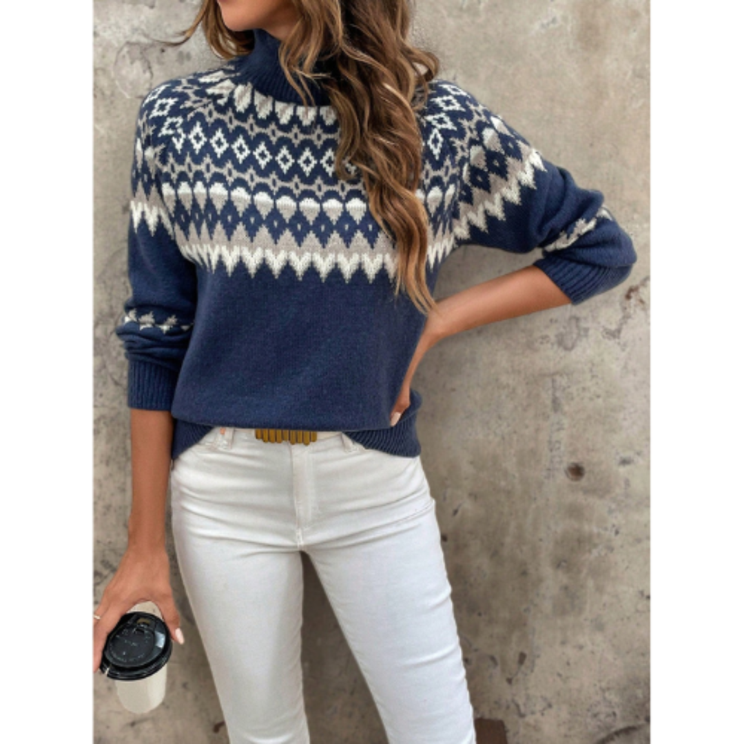Leonie | Women's turtleneck sweater with long sleeves