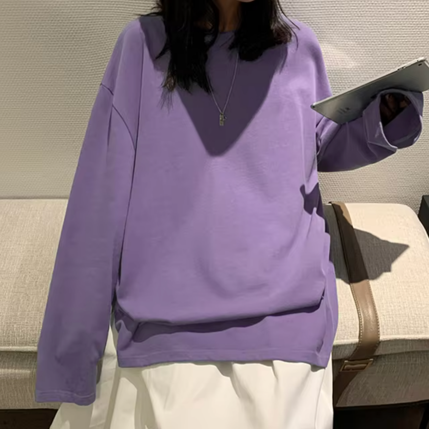 Isabel | Long sleeve cotton t-shirt