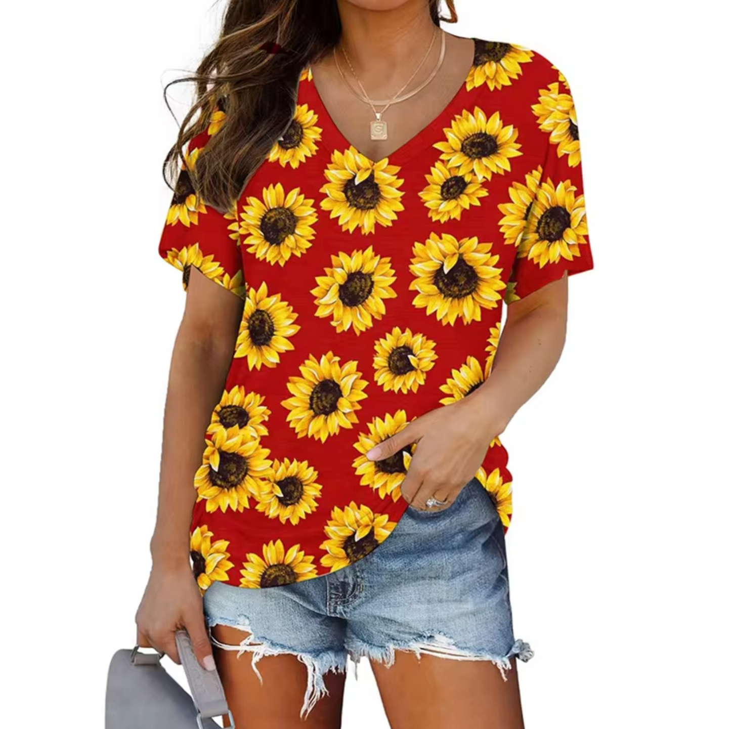 Hailey® | Printed V-Neck T-Shirts