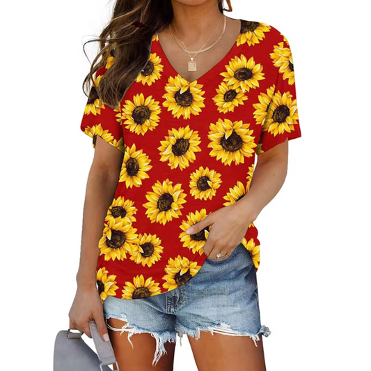 Hailey® | Printed V-Neck T-Shirts