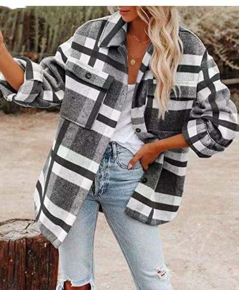 Analia® | Rustic checked women's overshirt