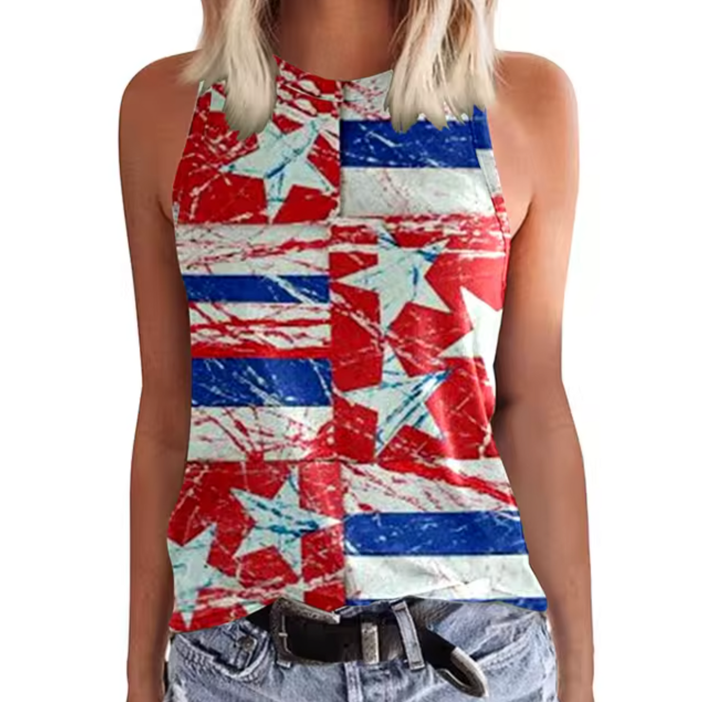 Brunella® | Sleeveless Top With Colorful Design