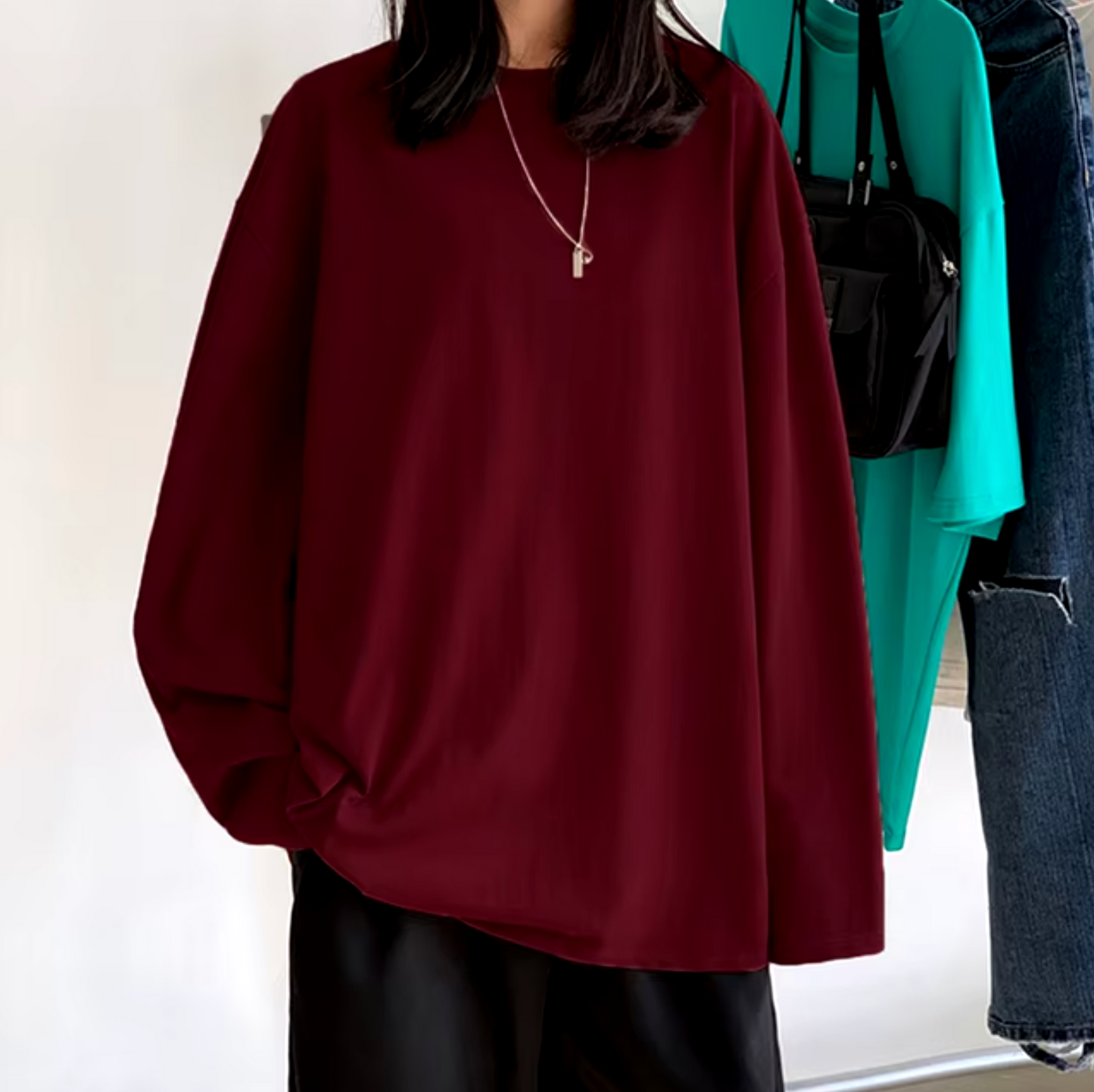 Sandra | Long sleeve cotton t-shirt