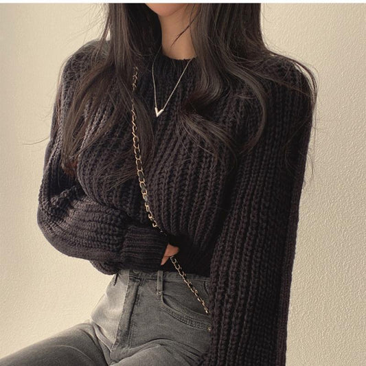 Esther | Trendy crew neck sweater, perfect for winter
