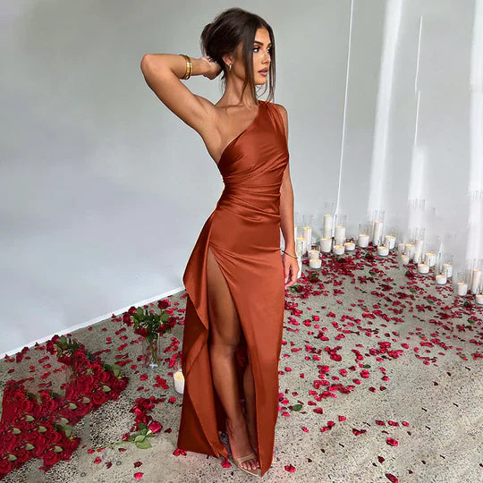 Ariana® | Elegant Satin-Maxi Dress