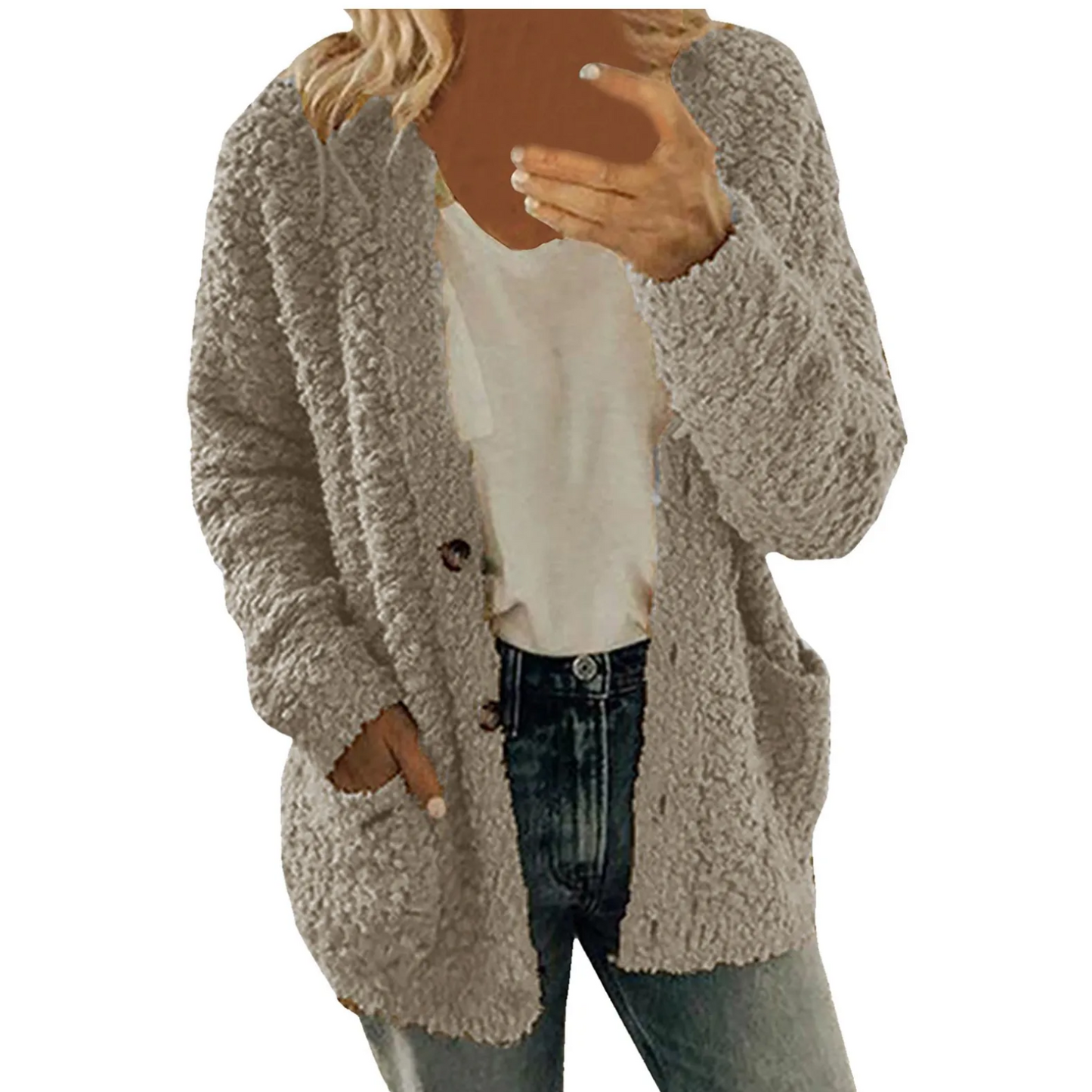 Vilma | Stylish and casual winter cardigan.