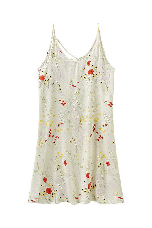 María Fernanda® | Printed Camisole Dress With Crossed Straps At The Back