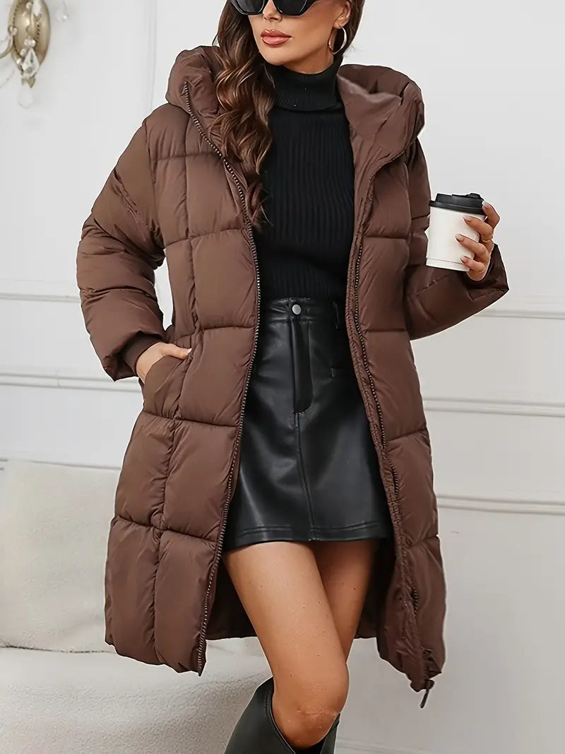Lucrecia | Long down jacket with hood