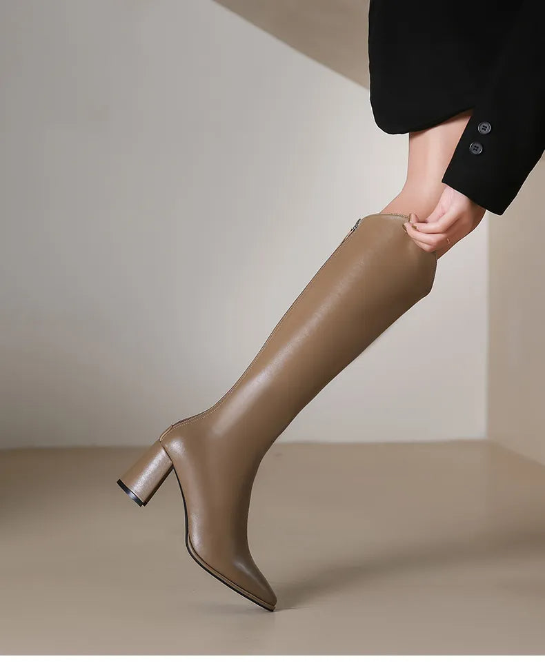 Liliana® | Elegant women's boots with zipper and high heel