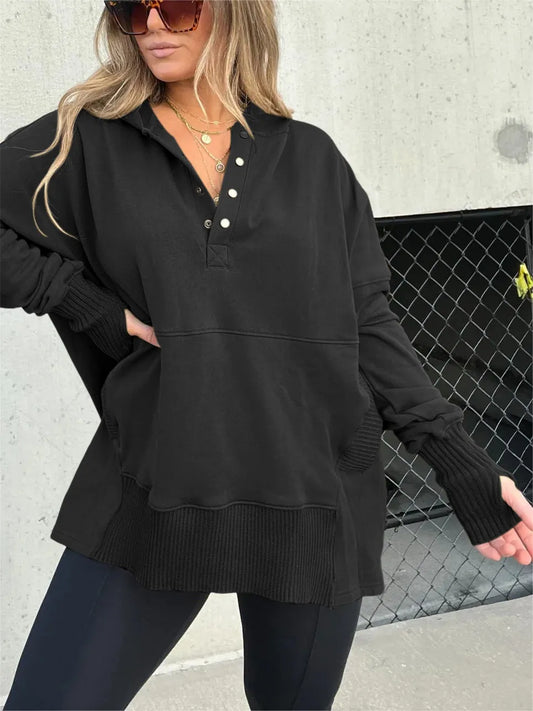 Liliane | Women's V-neck hoodie