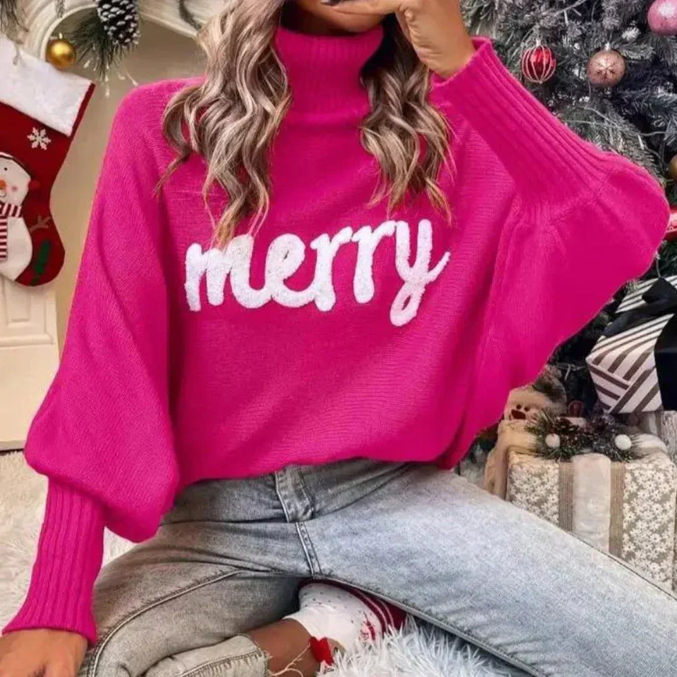 Maite | Cozy and festive turtleneck sweater for women