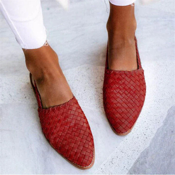 Meghan® | Braided Cognac Slippers