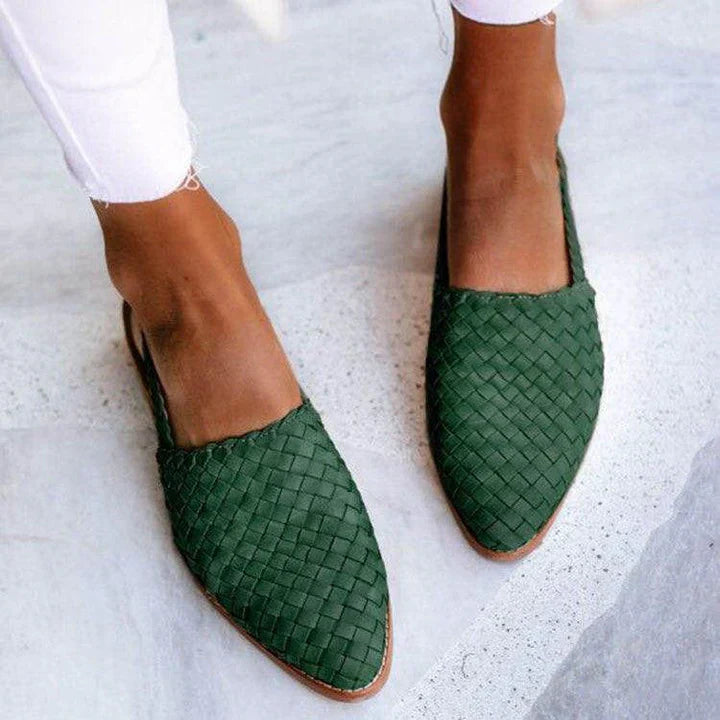 Meghan® | Braided Cognac Slippers