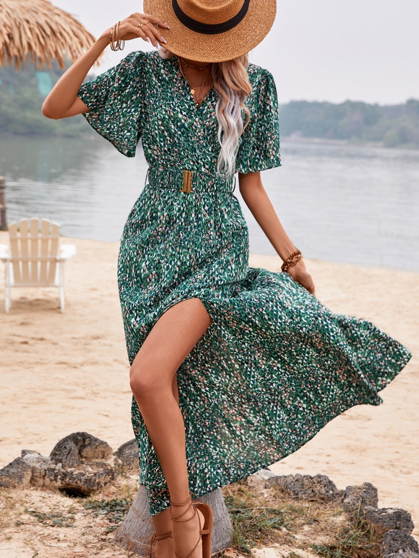 Tania® | Maxi Dress Elegant Butterfly Style
