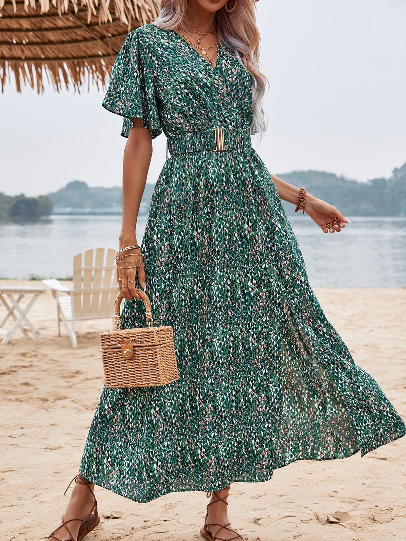 Tania® | Maxi Dress Elegant Butterfly Style