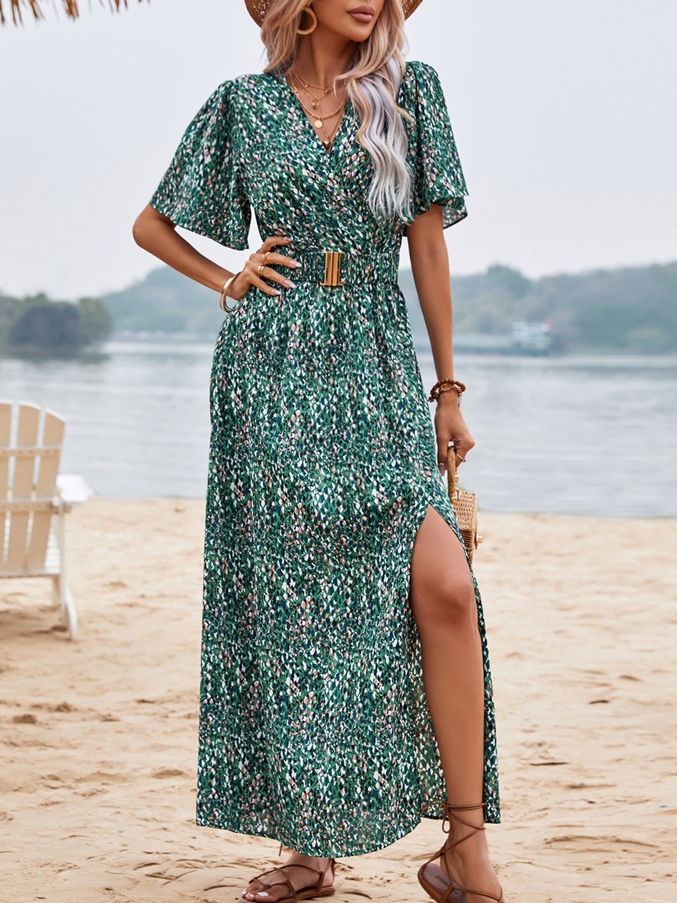 Belinda® | Maxi Dress Elegant Butterfly Style
