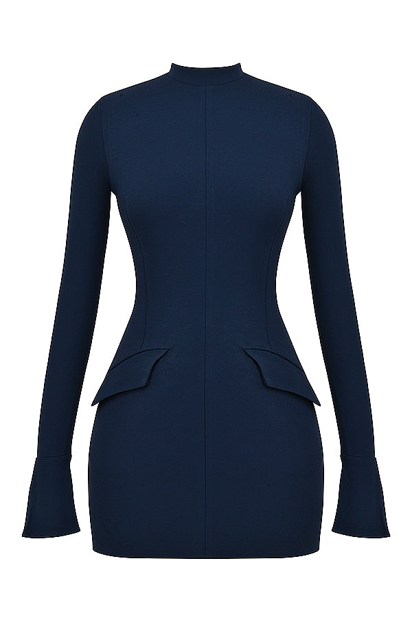 Yolanda® | Navy blue mini dress for women