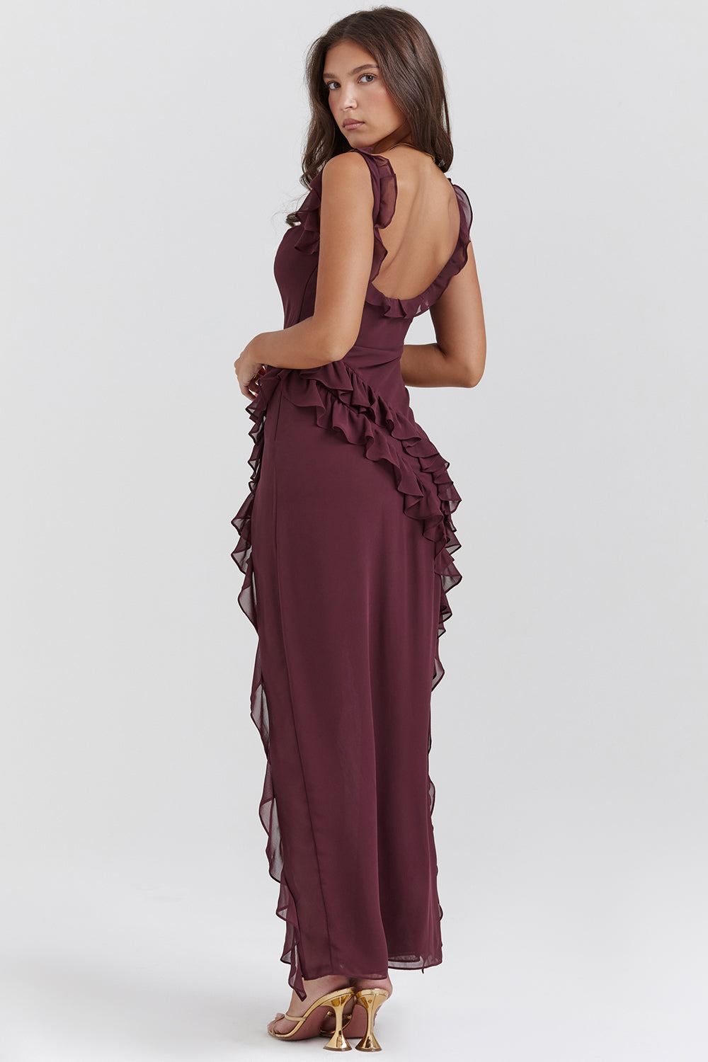 Pamela® | Elegant Long Dress With Ruffles