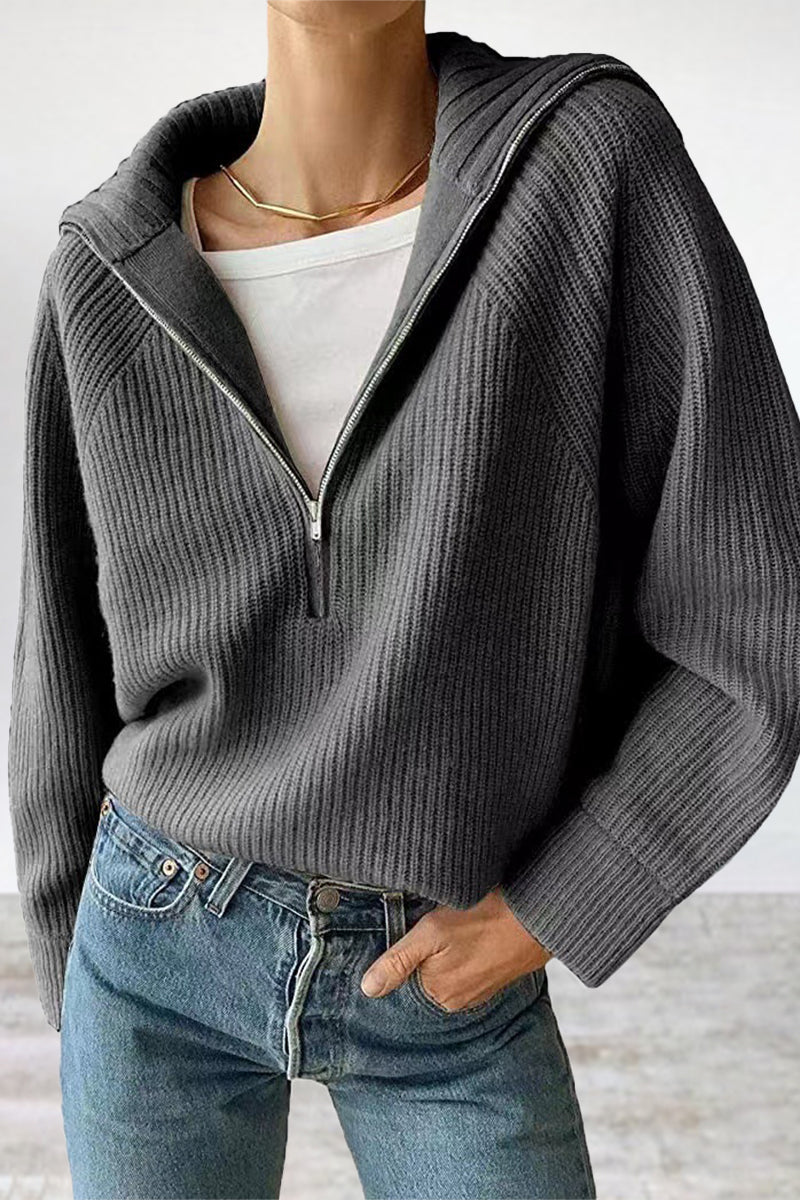 Jazmin | Casual, daily, solid patchwork tops with turn-down collar