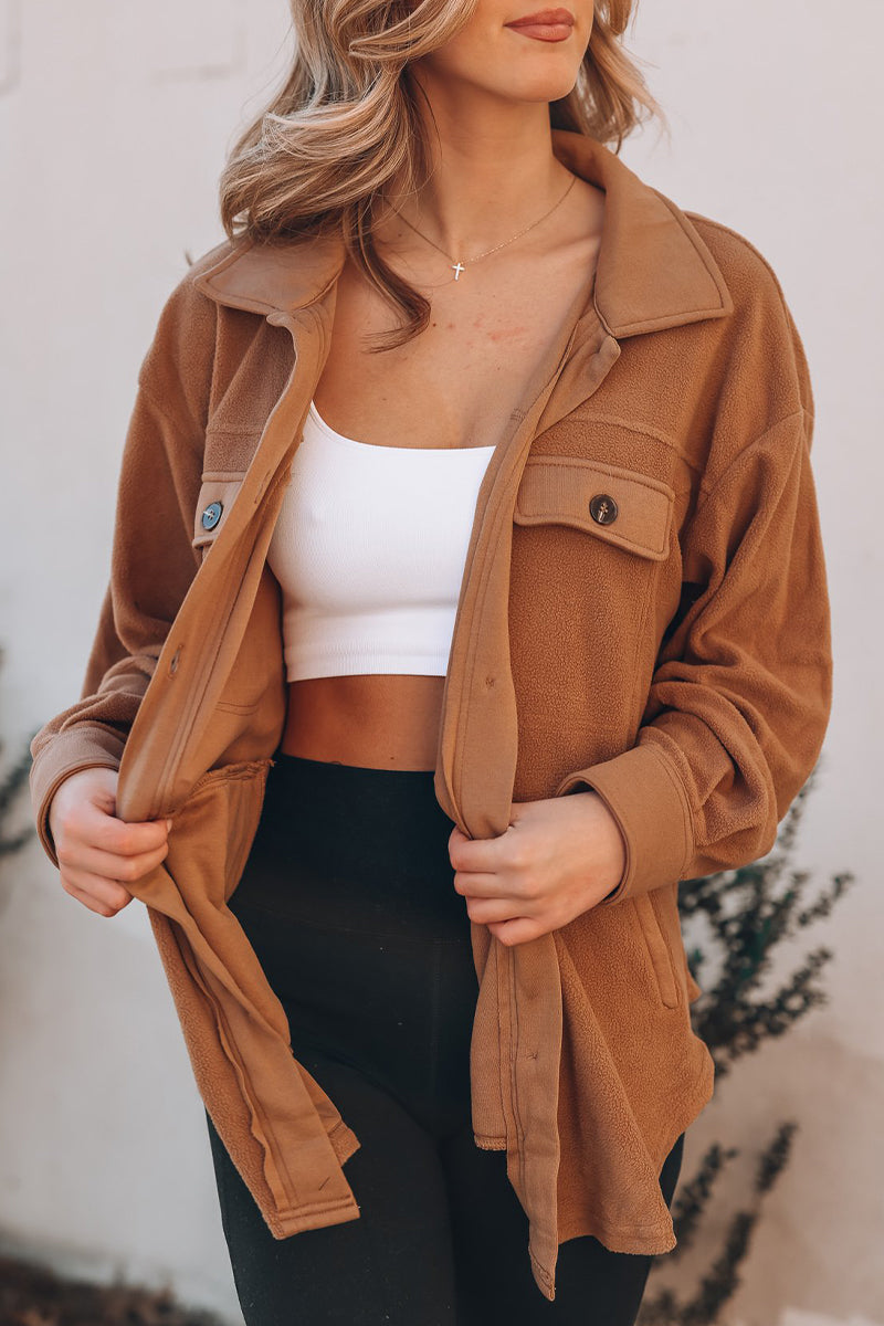 Lorena | Casual tops with a plain turn-down collar and pockets