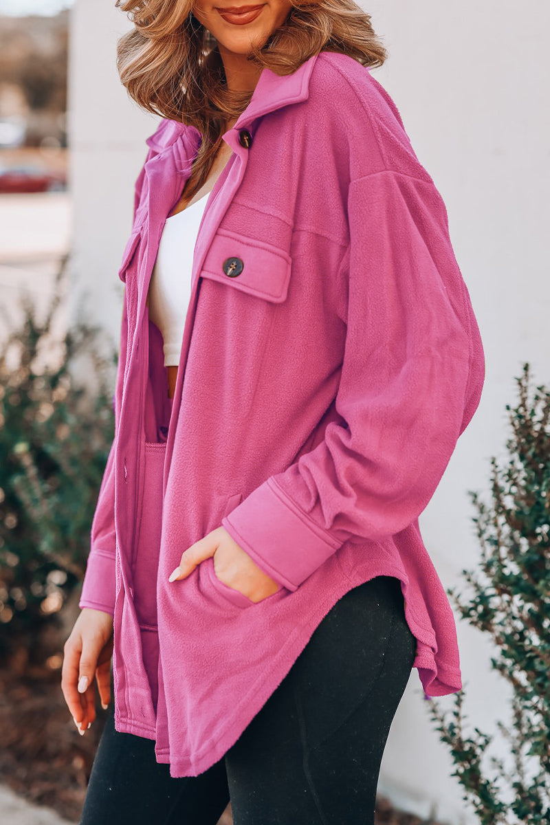 Lorena | Casual tops with a plain turn-down collar and pockets