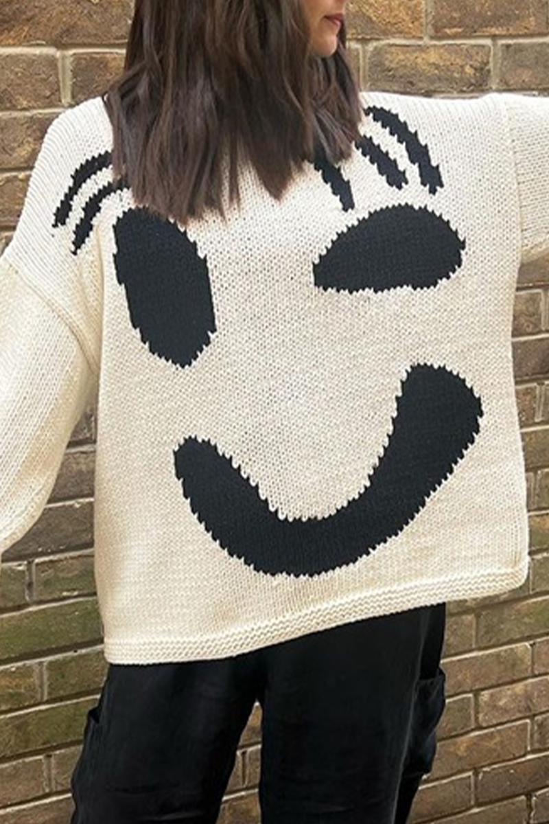 Casandra | Casual solid color O-neck tops with contrast fabric