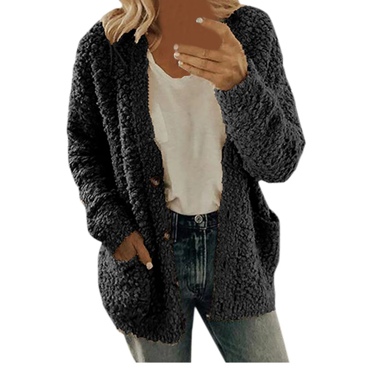Geraldine | Tailored and elegant winter cardigan