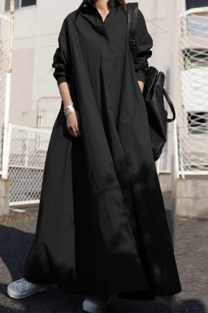 Jimena | Casual simplicity, fixed POLO collar, princess dresses