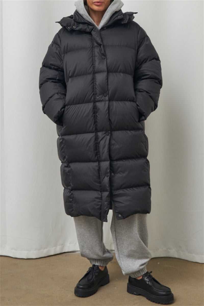 Casandra | Casual Outerwear with Hooded Collar and Solid Color Patches (3 Colors)