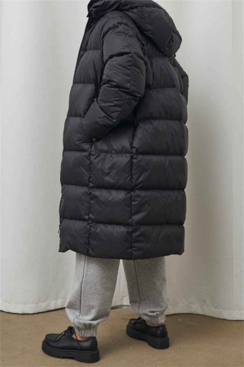 Casandra | Casual Outerwear with Hooded Collar and Solid Color Patches (3 Colors)