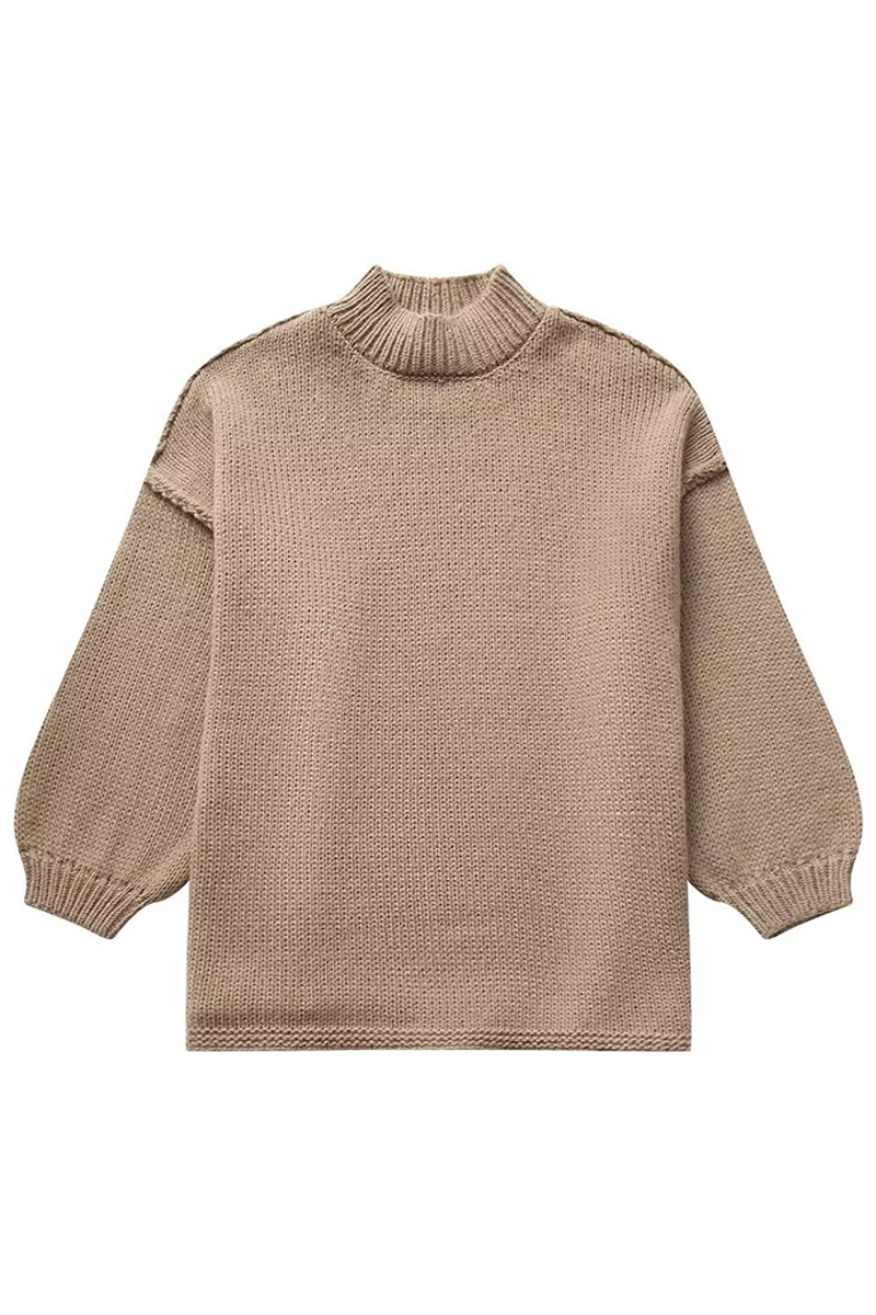 Barbara | Casual solid color O-neck sweaters for everyday wear