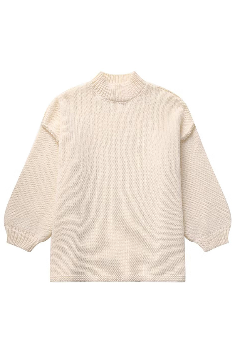 Barbara | Casual solid color O-neck sweaters for everyday wear