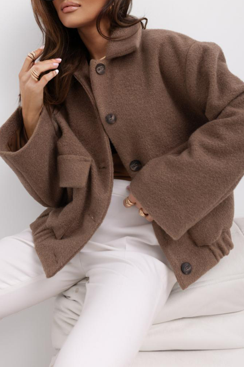 Franca | Street Daily zip turn-down collar long sleeve two-piece suit