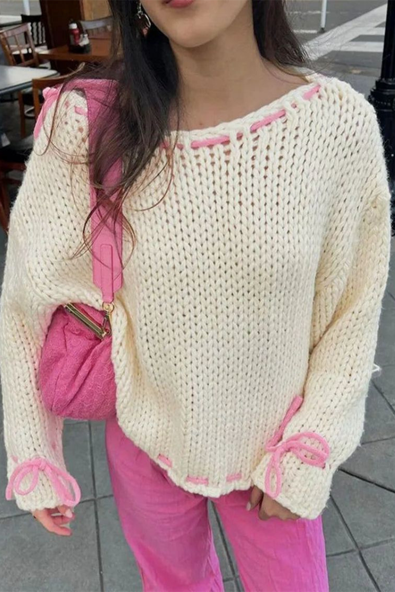 Gerd | Casual sweater with drawstring and O-neck