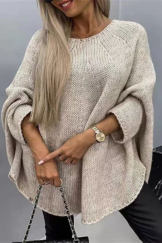 Isabel | Casual daily patchwork O-neck sweaters