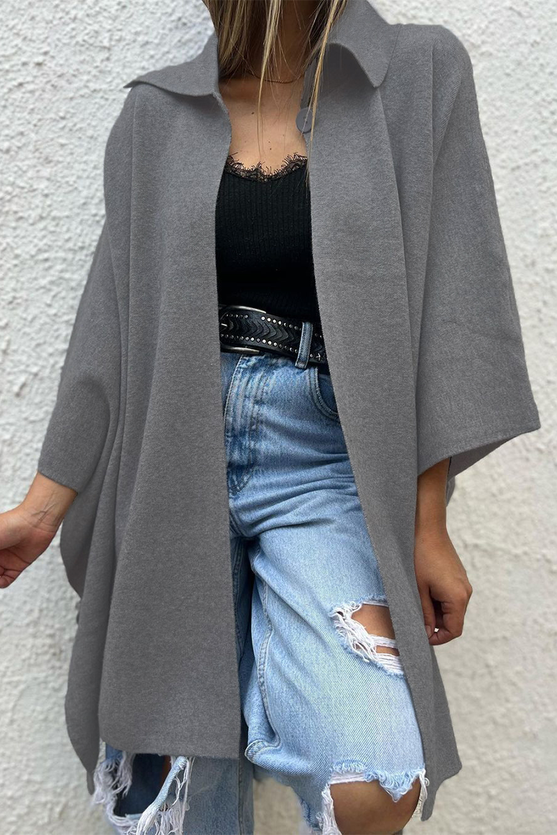 Jill | Casual outerwear with buttons and turn-down collar