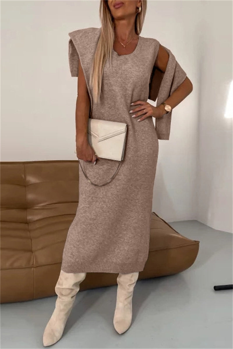 Larissa | Casual basic two-piece suit with a turtleneck and long sleeves
